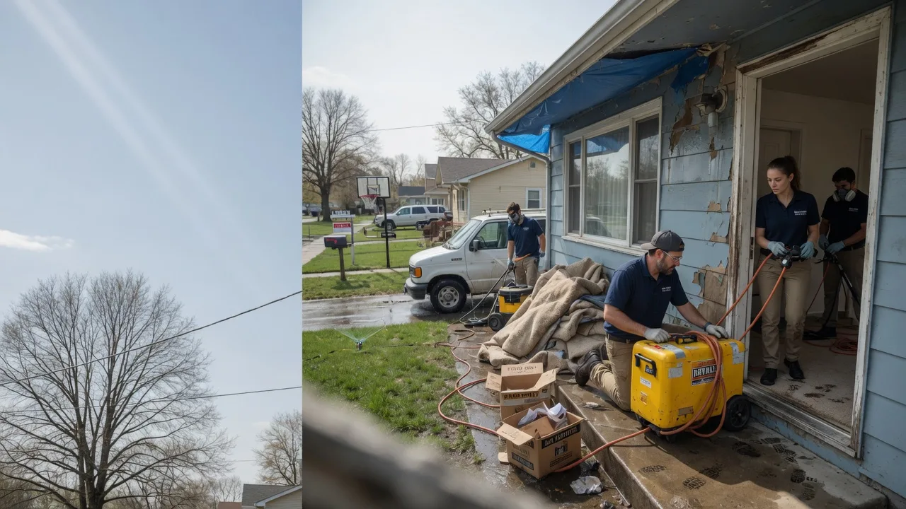 Basement Flood Cleanup in Aubrey, TX near me